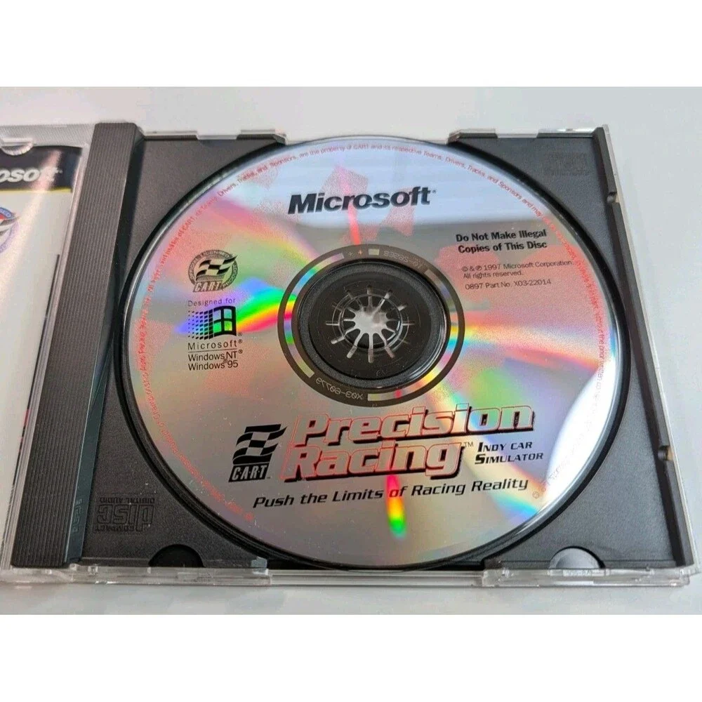 Microsoft Flight Simulator Win95 & CART Precision Racing PC CD Lot w/Keys